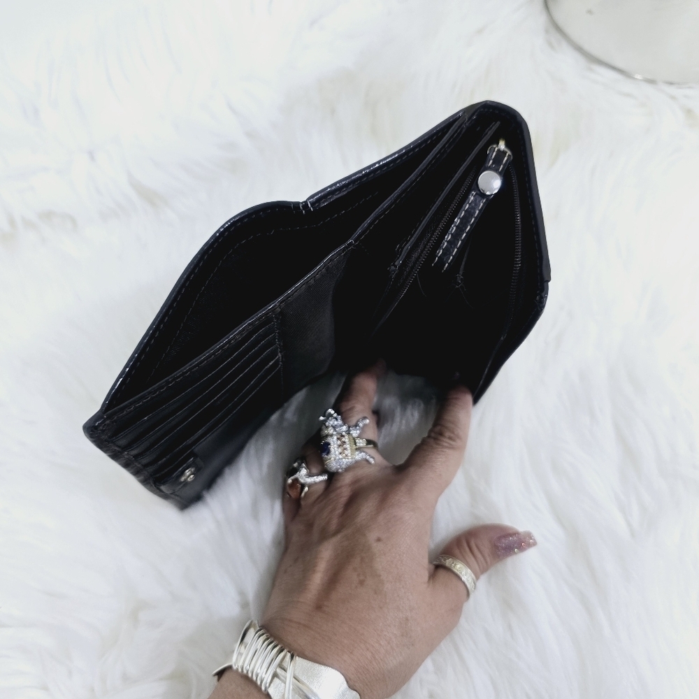 Coach Signature Print & Leather Wallet - Picture 7 of 17
